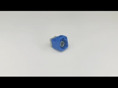 Warna Biru FAKRA HSD Connector Adapter PCB Mount Lurus 4 Pin Kontak Untuk Otomotif